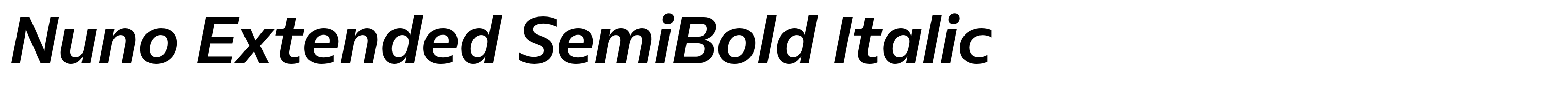 Nuno Extended SemiBold Italic